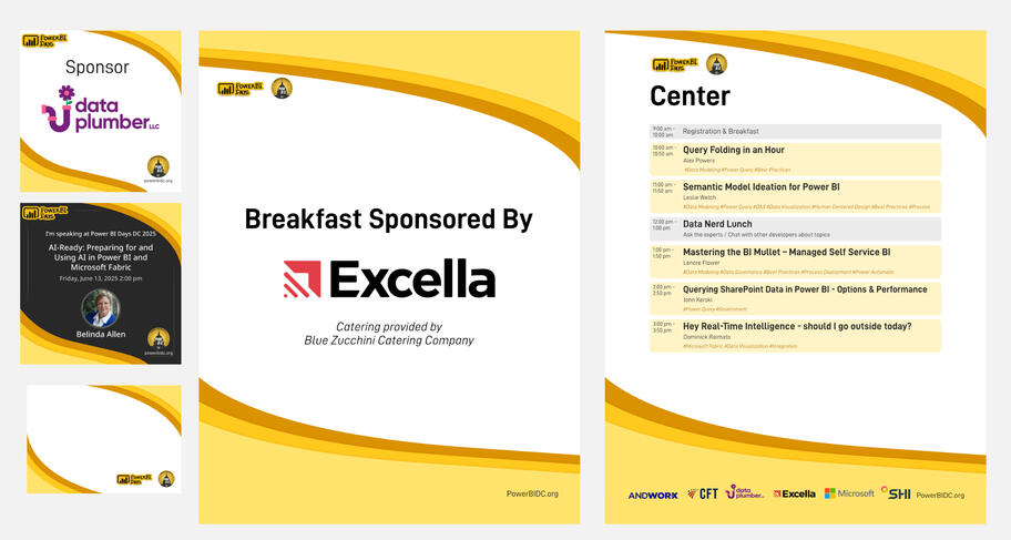 Power BI Days DC 2025 Social Media Images & Signs