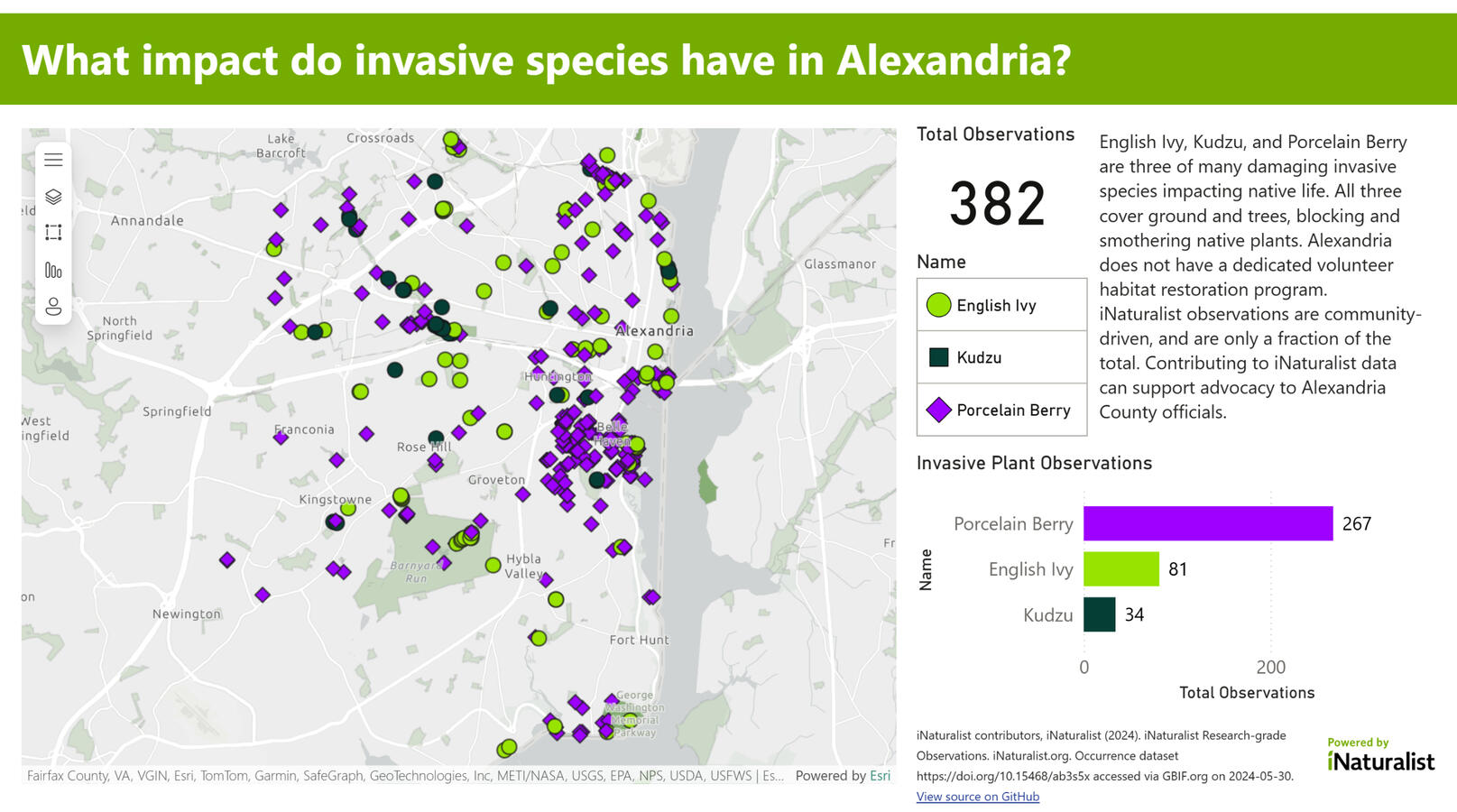 Invasive Species in Alexandria Screenshot Invasive Species in Alexandria Screenshot